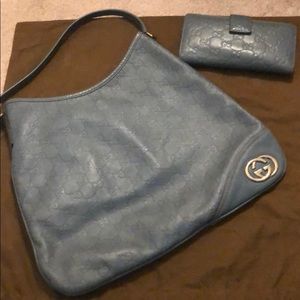 Gucci bag and wallet